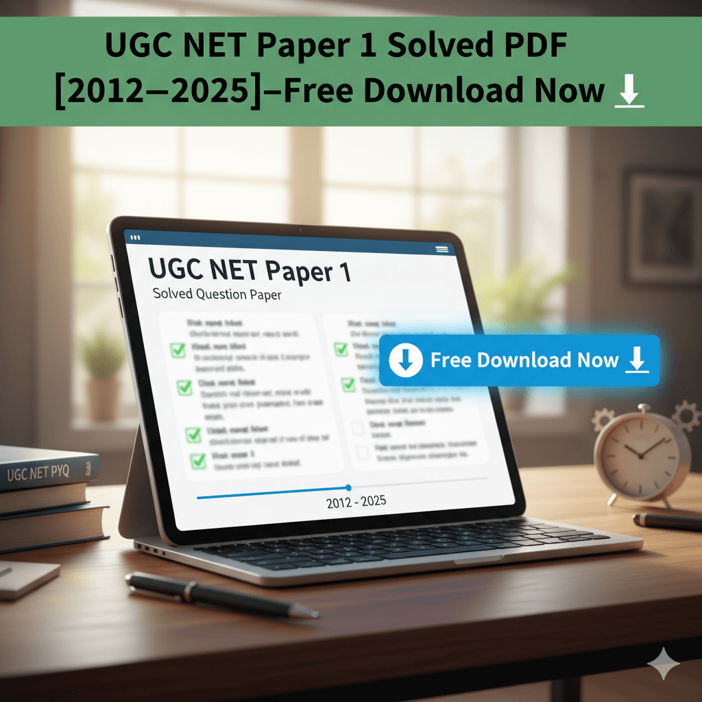 UGC NET Paper 1 Solved PDF download